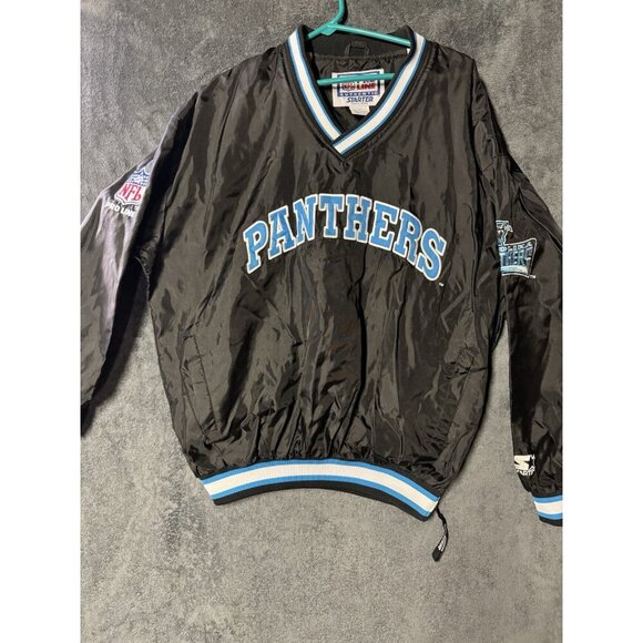 VtgPro Line NFL Carolina PanthersPullover Starter Windbreaker Mens Sz L